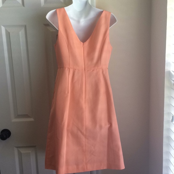 J Crew apricot Kami classic faille Dress - Picture 2 of 7